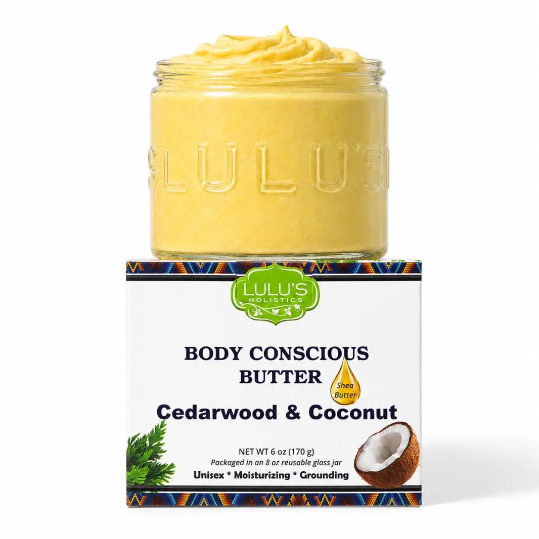 Lulu's Holistics Cedarwood & Coconut Whipped Body Butter – Deep Moisture for Dry Skin-Lulu's Holistics Cedarwood & Coconut Whipped Body Butter – Deep Moisture for Dry Skin
