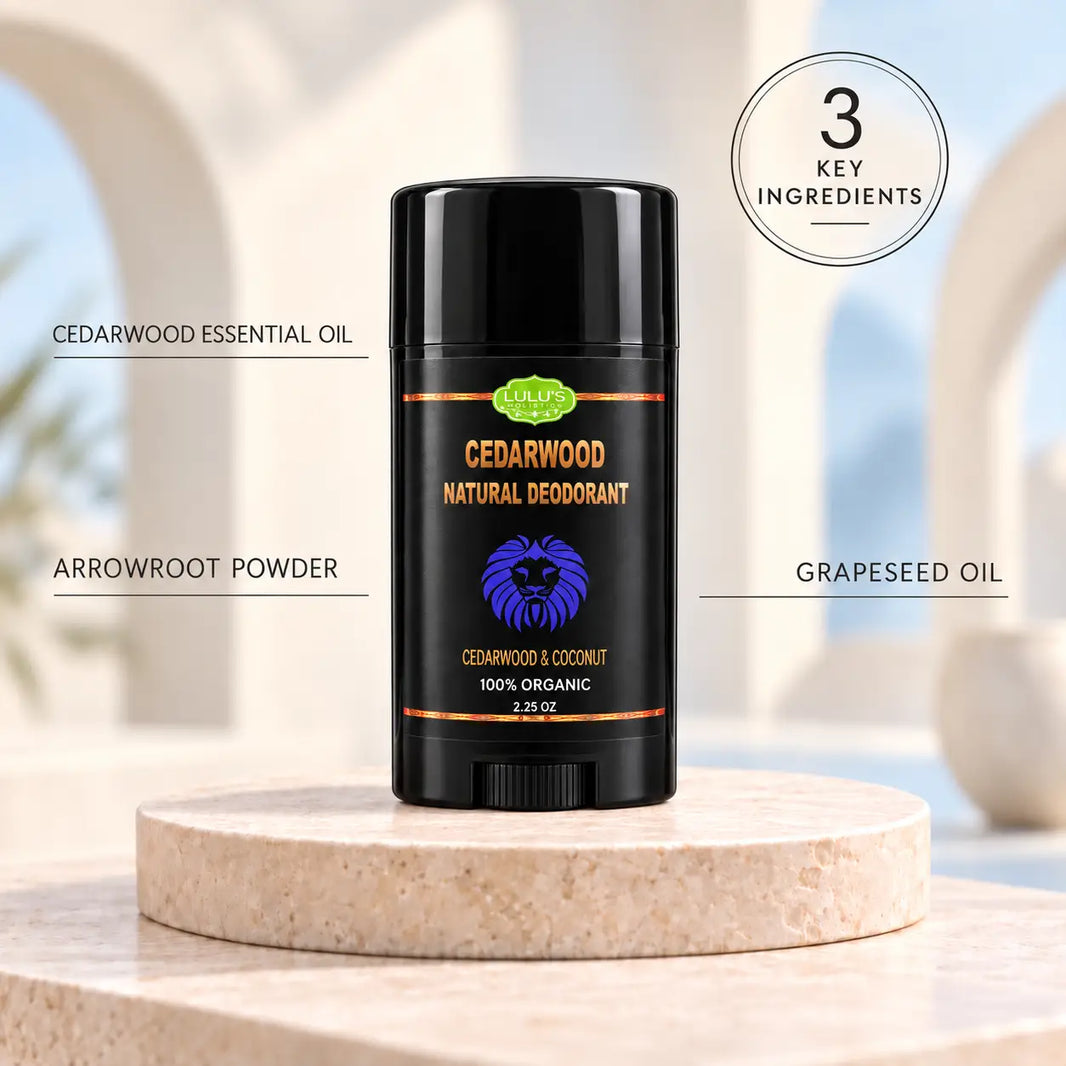 Lulu's Holistics Cedarwood & Coconut Aluminum-Free Deodorant (2.25oz)-Lulu's Holistics Cedarwood & Coconut Aluminum-Free Deodorant (2.25oz)