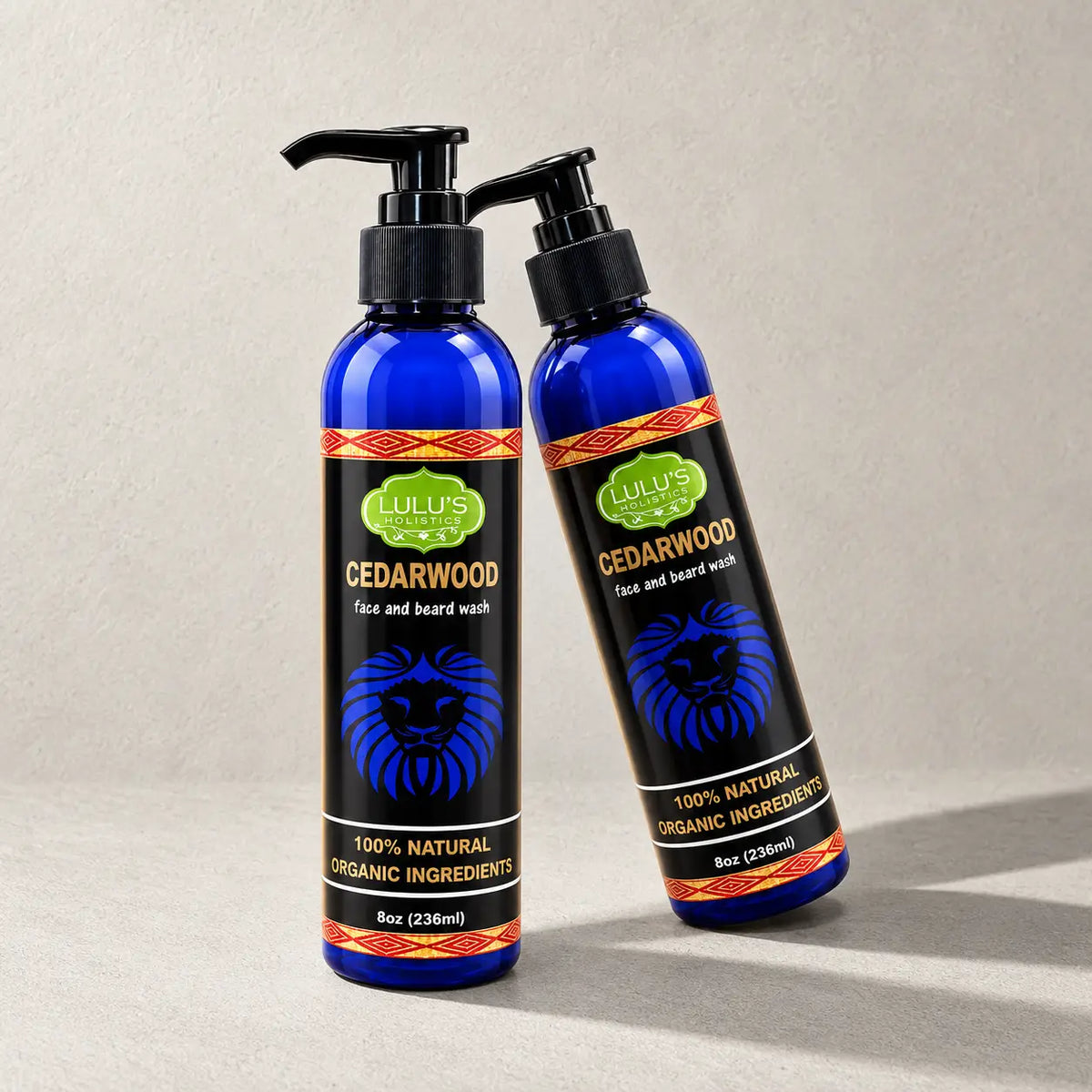 Lulu's Holistics Cedarwood Face & Beard Soothing Conditioning Wash (8oz)-Lulu's Holistics Cedarwood Face & Beard Soothing Conditioning Wash (8oz)