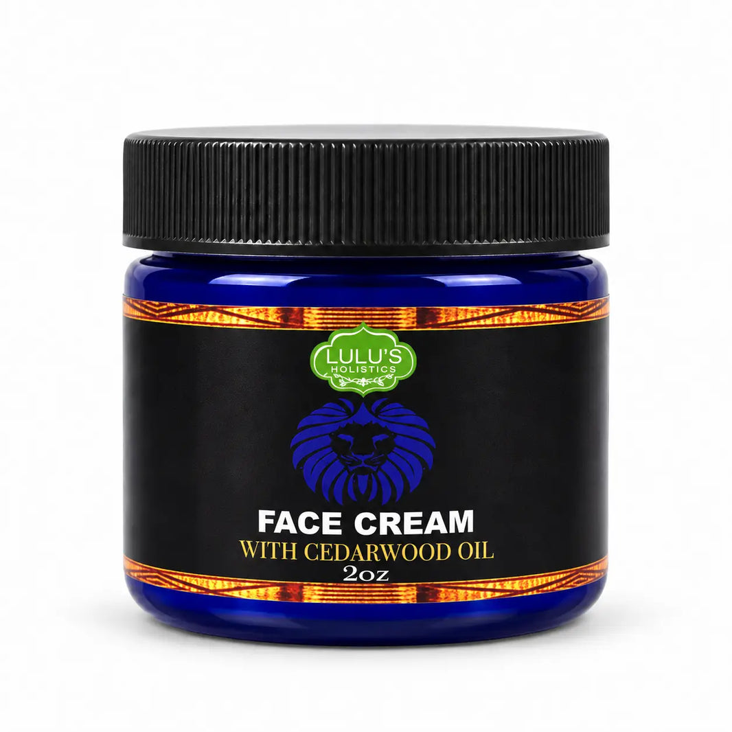 Lulu's Holistics Cedarwood Face & Beard Hydrating Men's Moisturizer Cream (2oz)-Lulu's Holistics Cedarwood Face & Beard Hydrating Men's Moisturizer Cream (2oz)