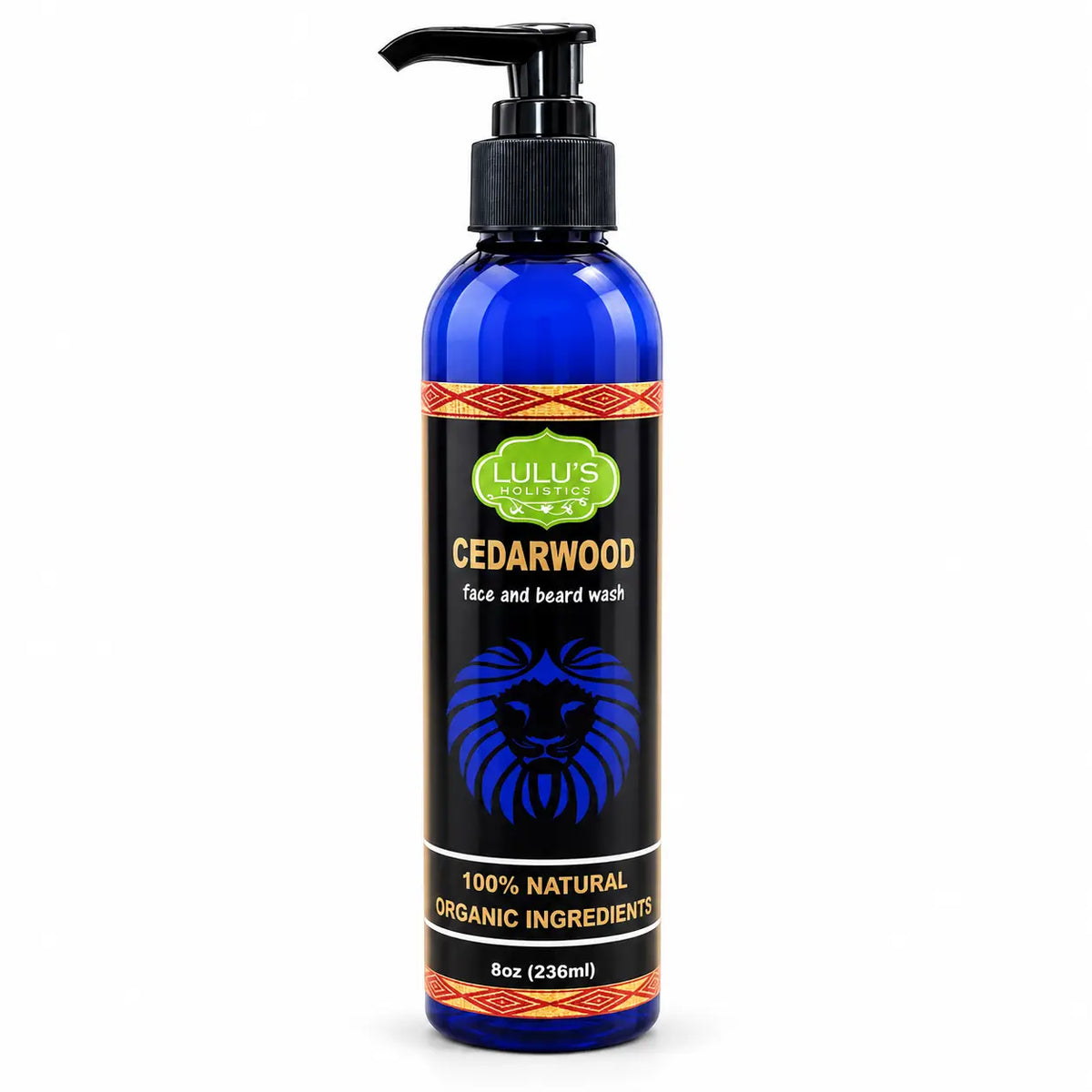 Lulu's Holistics Cedarwood Face & Beard Soothing Conditioning Wash (8oz)-Lulu's Holistics Cedarwood Face & Beard Soothing Conditioning Wash (8oz)