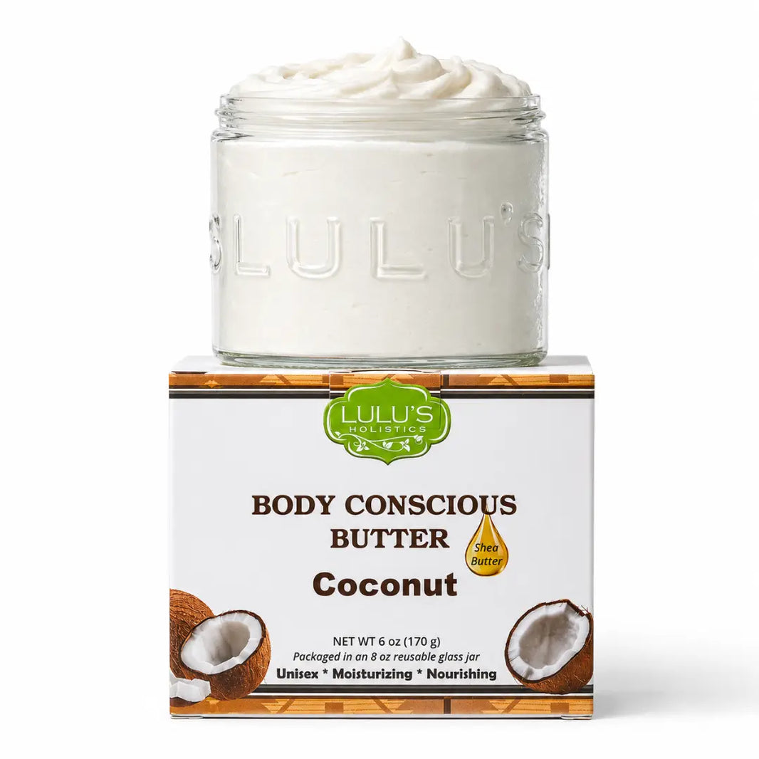 Lulu's Holistics Coconut Whipped Body Butter – Ultimate Hydration for Dry Skin-Lulu's Holistics Coconut Whipped Body Butter – Ultimate Hydration for Dry Skin