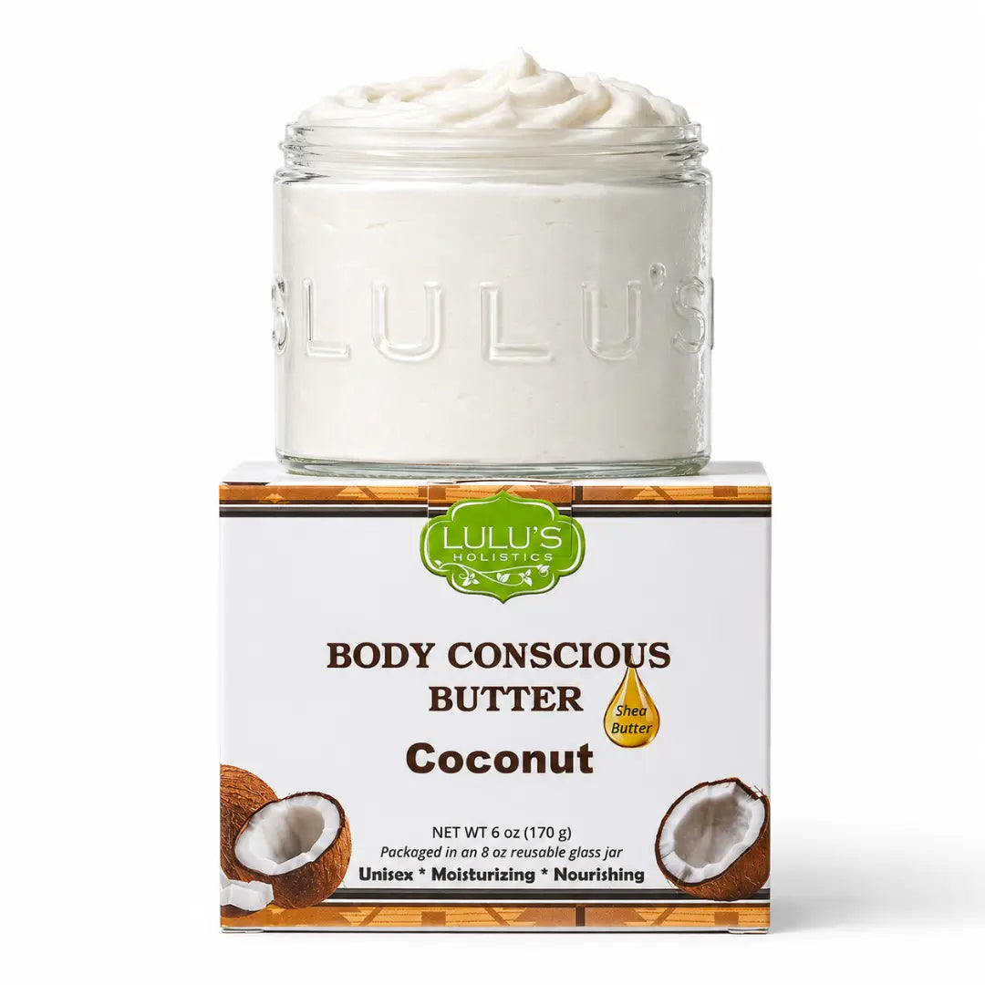 Lulu's Holistics Coconut Whipped Body Butter – Ultimate Hydration for Dry Skin-Lulu's Holistics Coconut Whipped Body Butter – Ultimate Hydration for Dry Skin