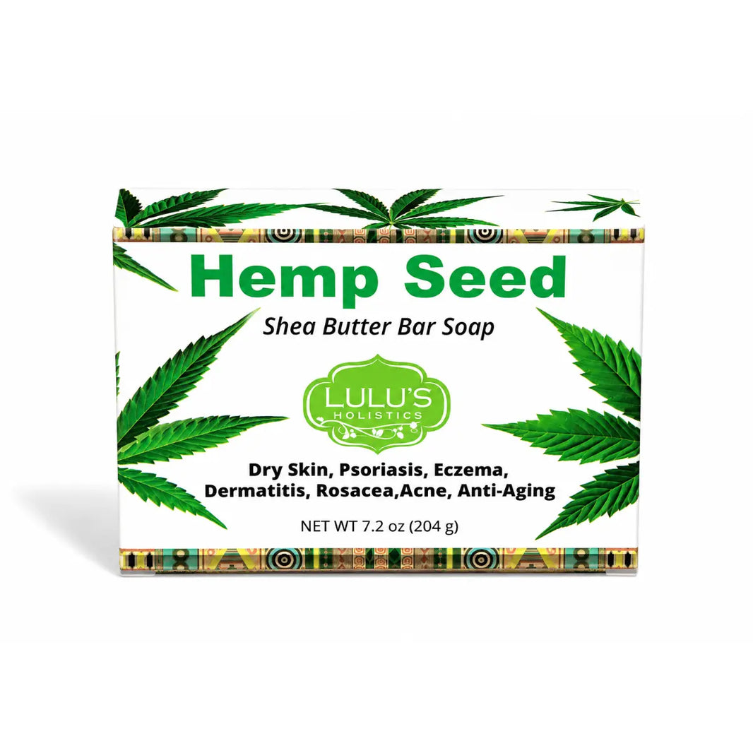 Lulu's Holistics Hemp Seed Shea Butter Bar Soap – Nourishing Cleanse-Lulu's Holistics Hemp Seed Shea Butter Bar Soap – Nourishing Cleanse