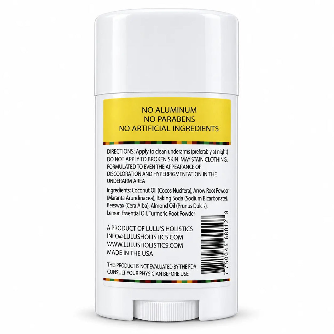 Lulu's Holistics Lemon Turmeric Aluminum-Free Deodorant (2.65oz)-Lulu's Holistics Lemon Turmeric Aluminum-Free Deodorant (2.65oz)