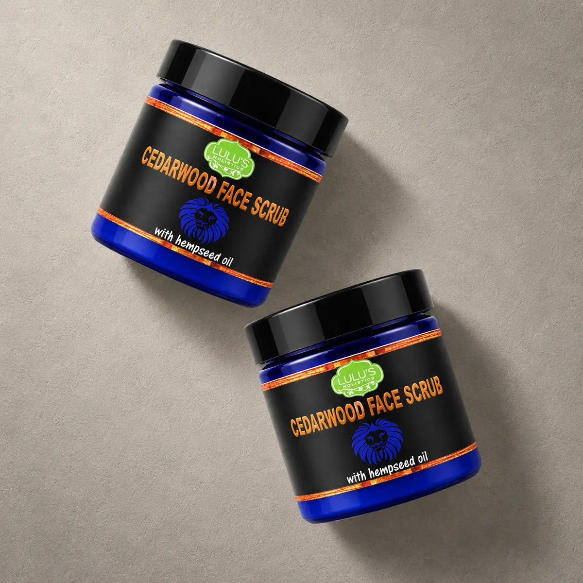 Lulu's Holistics Cedarwood & Hemp Seed Exfoliating Face Scrub (4oz)-Lulu's Holistics Cedarwood & Hemp Seed Exfoliating Face Scrub (4oz)
