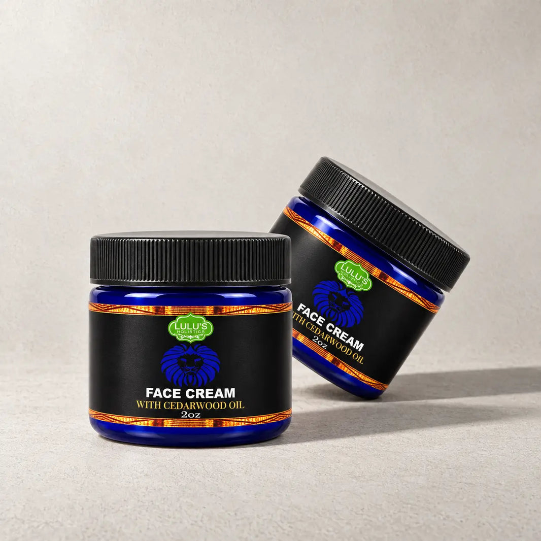 Lulu's Holistics Cedarwood Face & Beard Hydrating Men's Moisturizer Cream (2oz)-Lulu's Holistics Cedarwood Face & Beard Hydrating Men's Moisturizer Cream (2oz)
