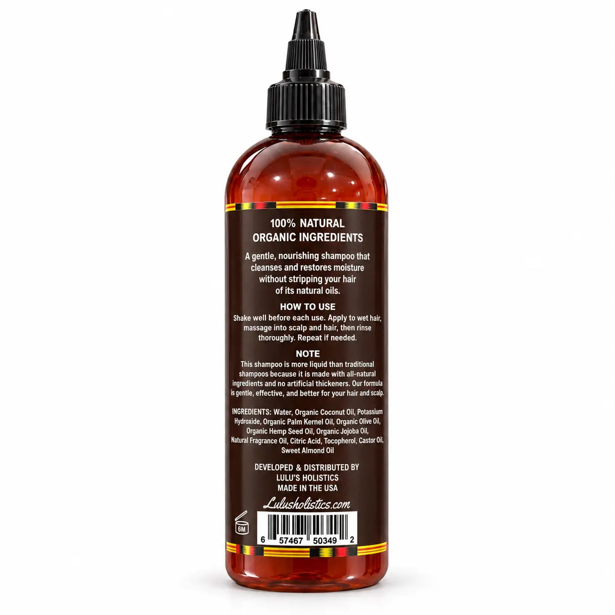 Lulu's Holistics Vital Castor & Hemp Strengthening Shampoo (16oz)-Lulu's Holistics Vital Castor & Hemp Strengthening Shampoo (16oz)