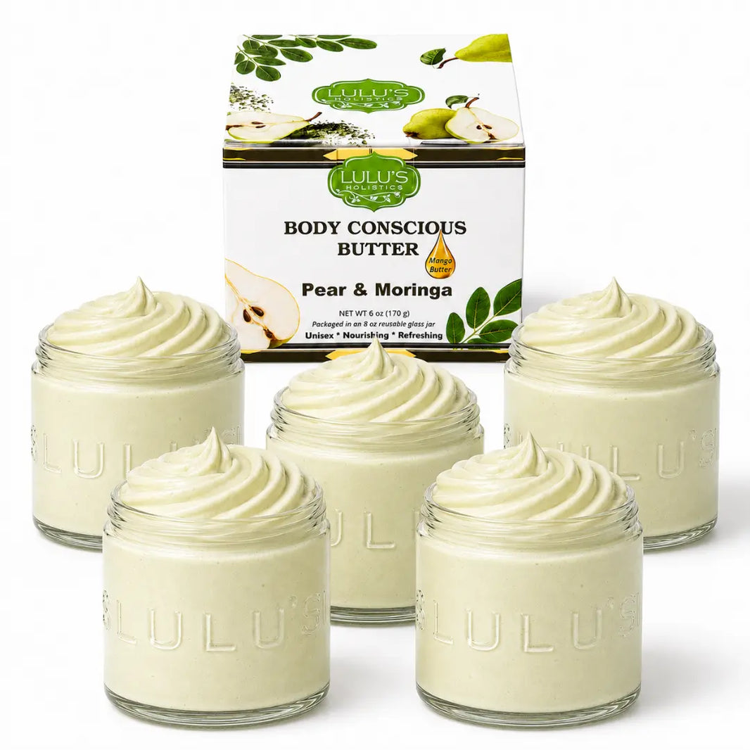 Lulu's Holistics Lavender Glowing Whipped Body Butter with Raw African Yellow Shea Base-Lulu's Holistics Lavender Glowing Whipped Body Butter with Raw African Yellow Shea Base