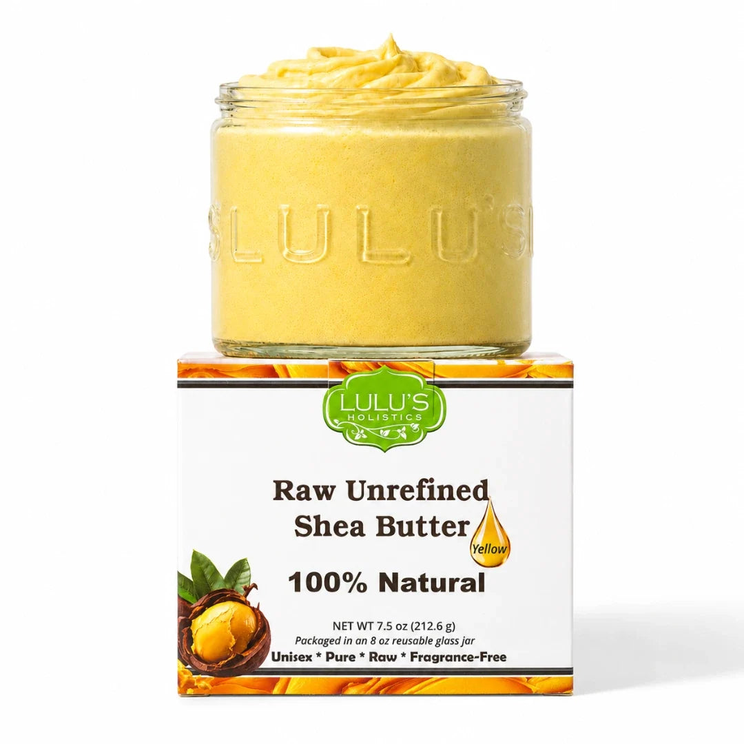 Lulu's Holistics 100% Raw African Unrefined Yellow Shea Butter – Pure, Natural Moisture-Lulu's Holistics 100% Raw African Unrefined Yellow Shea Butter – Pure, Natural Moisture