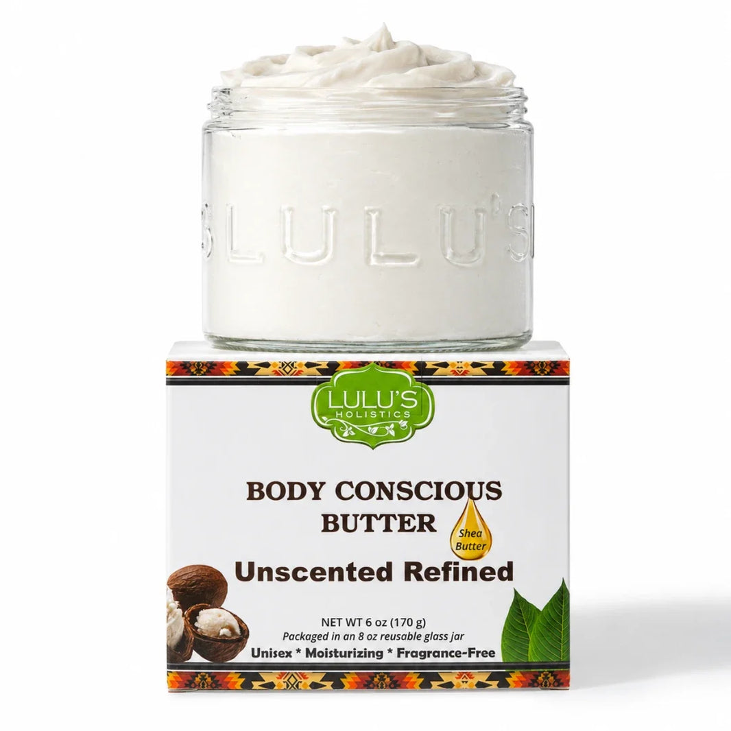 Lulu's Holistics Refined Unscented Whipped Body Butter – Gentle, Everyday Hydration-Lulu's Holistics Refined Unscented Whipped Body Butter – Gentle, Everyday Hydration