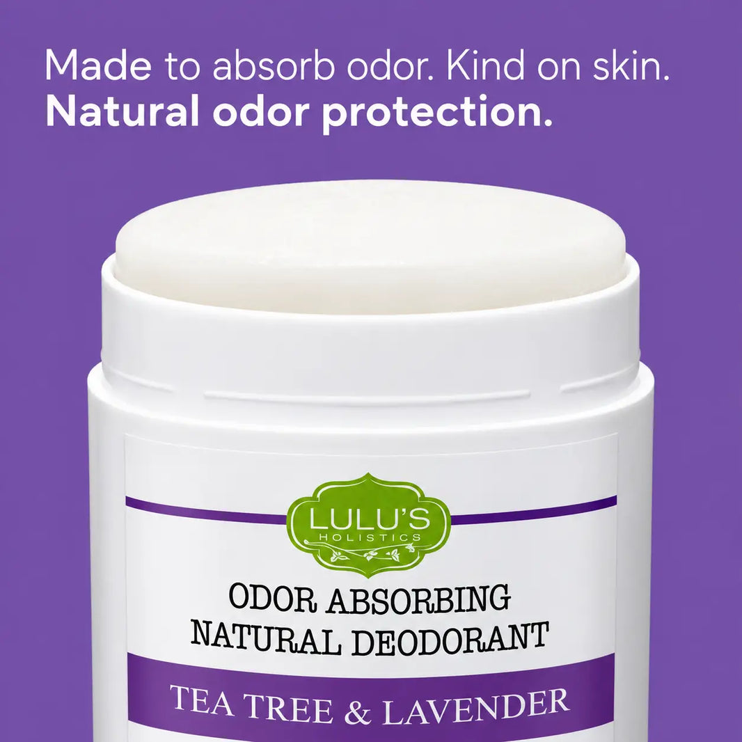Lulu's Holistics Aluminum-Free Deodorant Duo – Lemon Turmeric + Tea Tree Lavender (2 x 2.65oz)-Lulu's Holistics Aluminum-Free Deodorant Duo – Lemon Turmeric + Tea Tree Lavender (2 x 2.65oz)