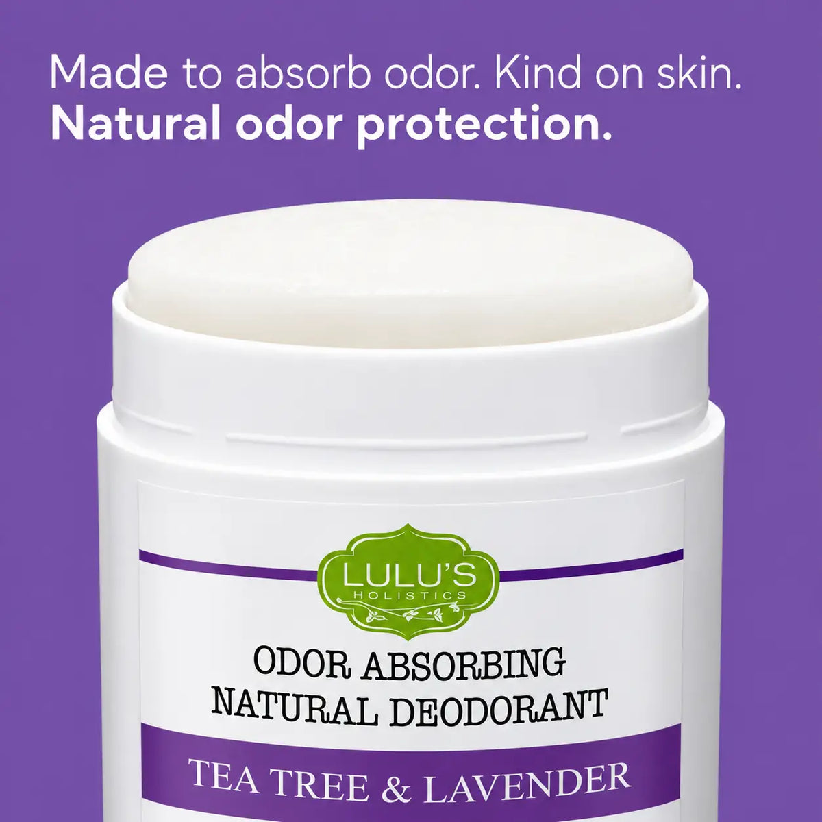 Lulu's Holistics Tea Tree & Lavender Aluminum-Free Deodorant (2.65oz)-Lulu's Holistics Tea Tree & Lavender Aluminum-Free Deodorant (2.65oz)