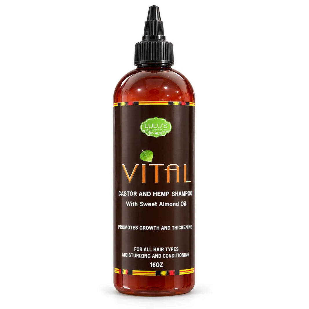 Lulu's Holistics Vital Castor & Hemp Strengthening Shampoo (16oz)-Lulu's Holistics Vital Castor & Hemp Strengthening Shampoo (16oz)