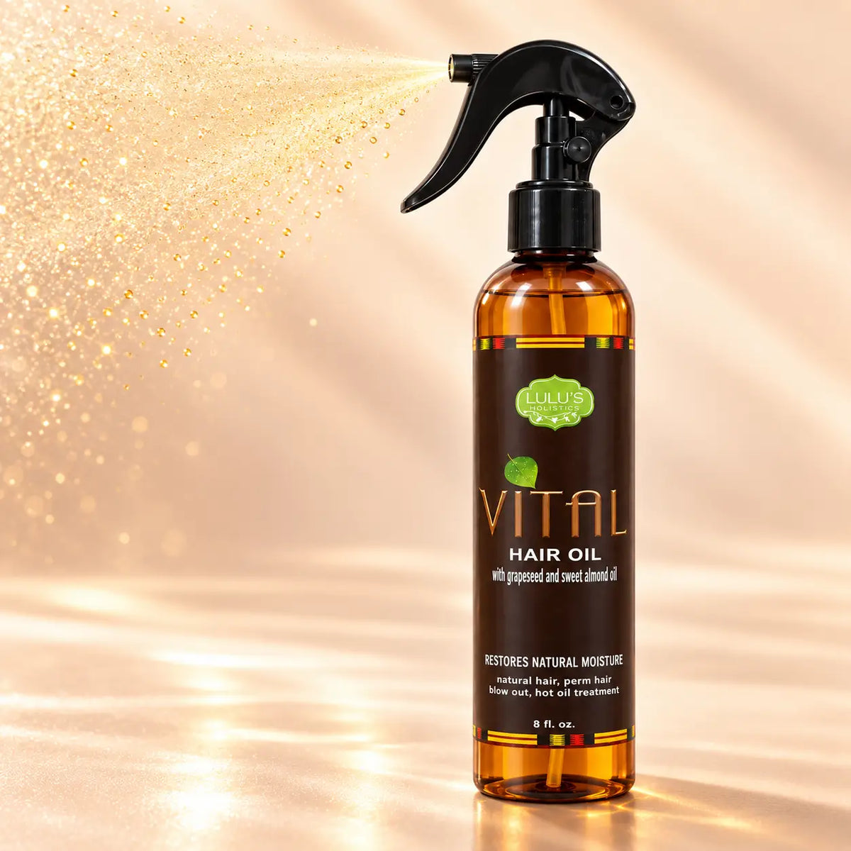 Lulu's Holistics Vital Conditioning & Strengthening Treatment Oil (8oz)-Lulu's Holistics Vital Conditioning & Strengthening Treatment Oil (8oz)
