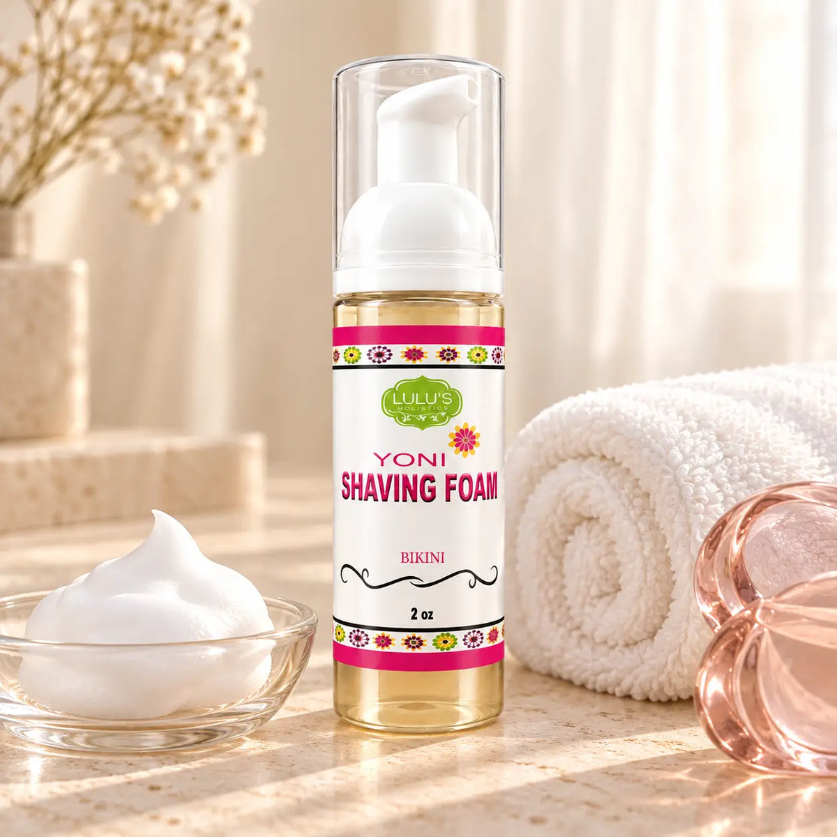 Lulu's Holistics Anti-Irritation Bikini Line Shaving Foam (2oz)-Lulu's Holistics Anti-Irritation Bikini Line Shaving Foam (2oz)
