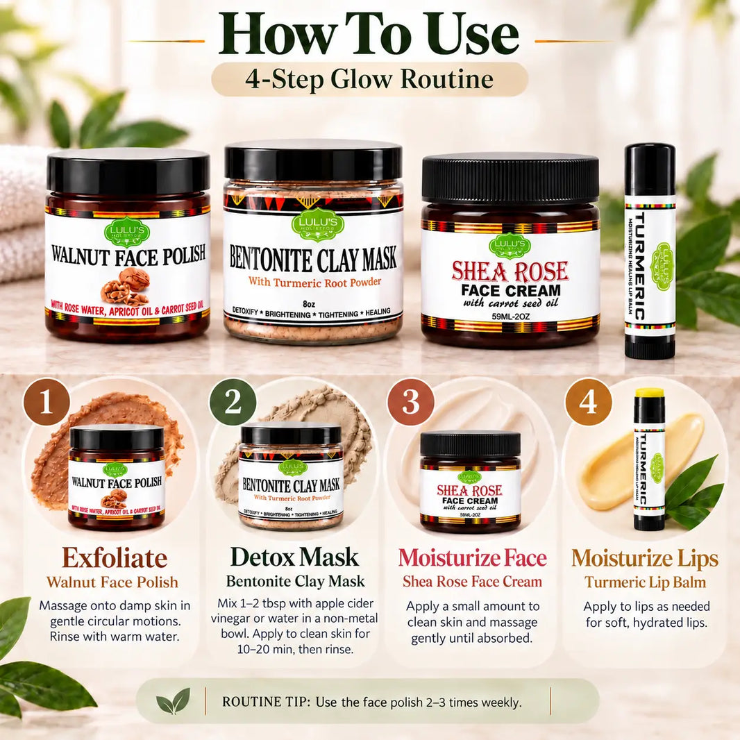 Lulu's Holistics Ultimate Skin Detox & Glow Routine Complete 4-Piece Set-Lulu's Holistics Ultimate Skin Detox & Glow Routine Complete 4-Piece Set