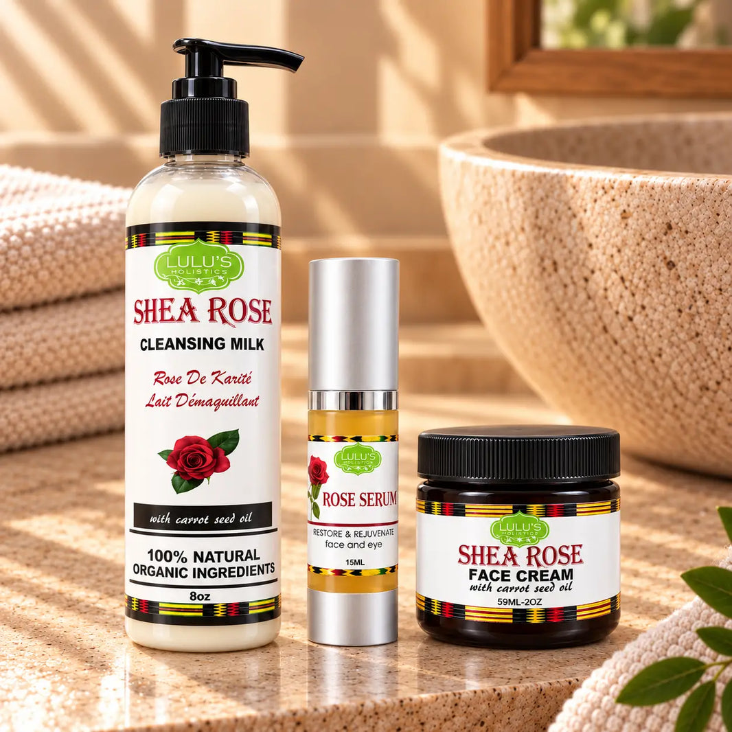 Lulu's Holistics Rose Radiance Skin Trio – Cleanse, Hydrate & Brighten-Lulu's Holistics Rose Radiance Skin Trio – Cleanse, Hydrate & Brighten