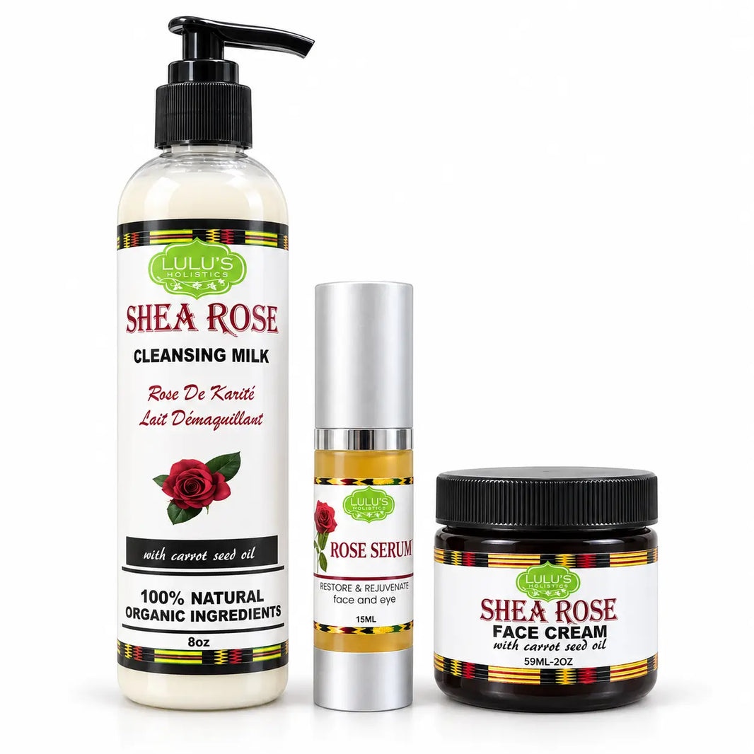 Lulu's Holistics Rose Radiance Skin Trio – Cleanse, Hydrate & Brighten-Lulu's Holistics Rose Radiance Skin Trio – Cleanse, Hydrate & Brighten