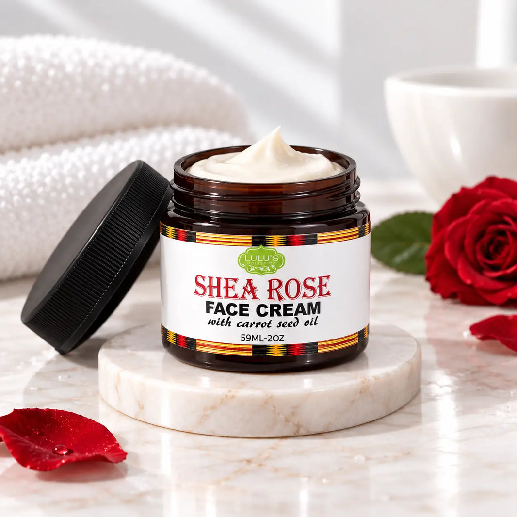 Lulu's Holistics Rose & Carrot Seed Face Cream – Nourishing Brightening Cream-Lulu's Holistics Rose & Carrot Seed Face Cream – Nourishing Brightening Cream