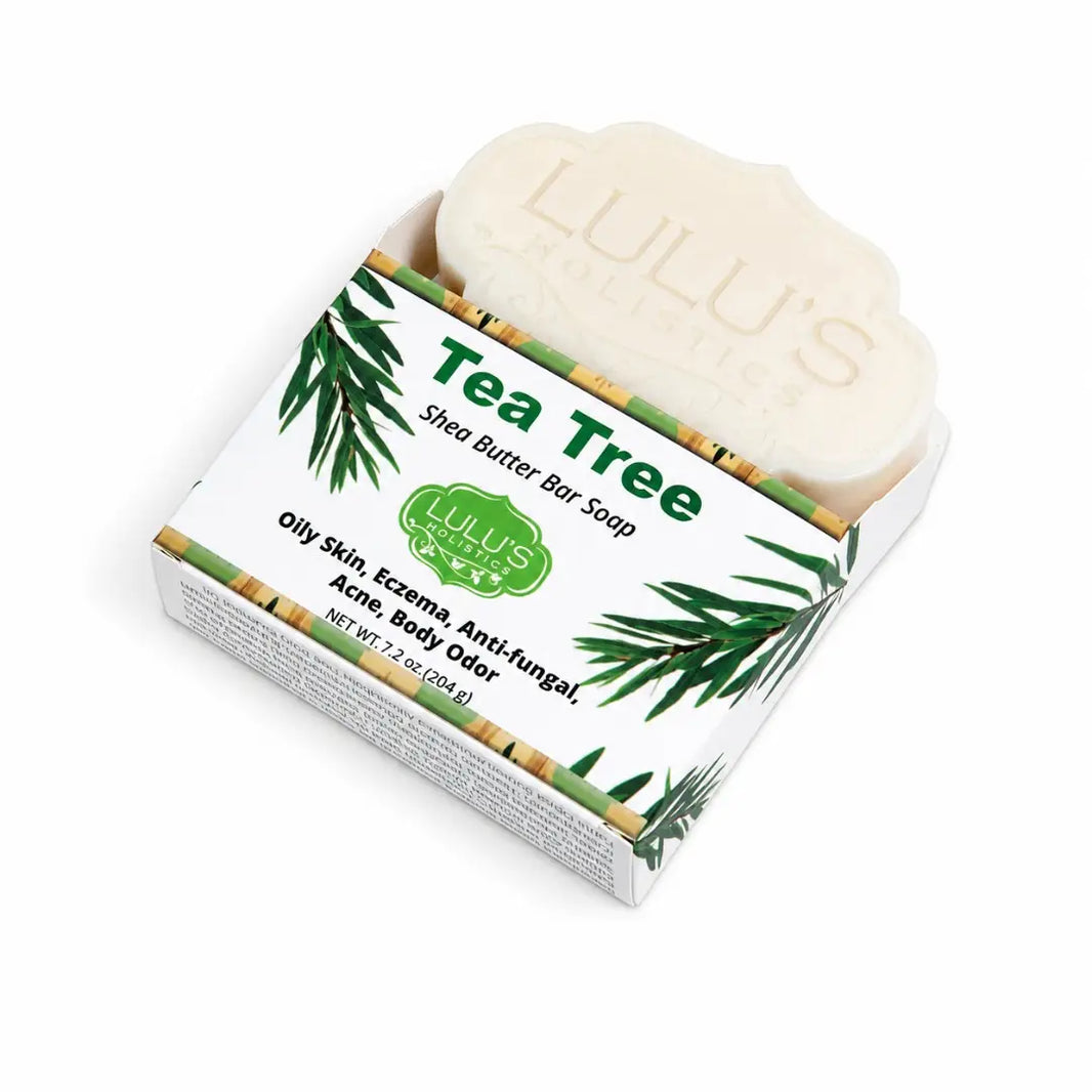 Lulu's Holistics Eucalyptus Shea Butter Bar Soap – Clarifying Cleanse-Lulu's Holistics Eucalyptus Shea Butter Bar Soap – Clarifying Cleanse