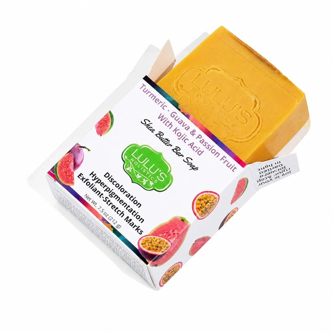 Lulu's Holistics Turmeric & Lavender Shea Butter Bar Soap – Calming Brightening Cleanse-Lulu's Holistics Turmeric & Lavender Shea Butter Bar Soap – Calming Brightening Cleanse