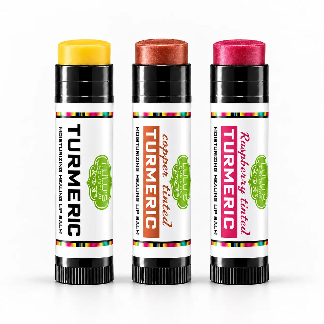 Lulu's Holistics Turmeric Moisture-Lock Conditioning Lip Balm Variety 3-Pack Bundle-Lulu's Holistics Turmeric Moisture-Lock Conditioning Lip Balm Variety 3-Pack Bundle