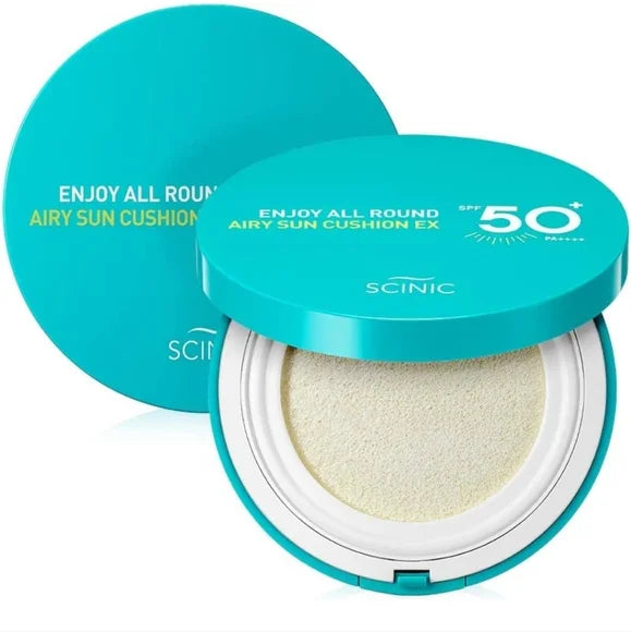 SCINIC Enjoy All Round Airy Sun Cushion SPF 50+ PA++++-SCINIC Enjoy All Round Airy Sun Cushion SPF 50+ PA++++