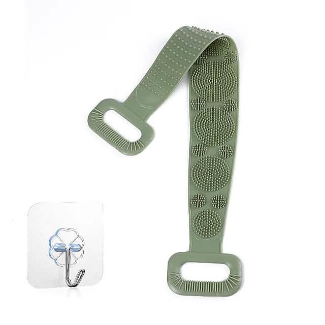 Magic Silicone Brush with Self-Adhesive Hook Bath Towel-Magic Silicone Brush with Self-Adhesive Hook Bath Towel