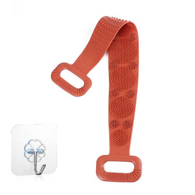 Magic Silicone Brush with Self-Adhesive Hook Bath Towel-Magic Silicone Brush with Self-Adhesive Hook Bath Towel