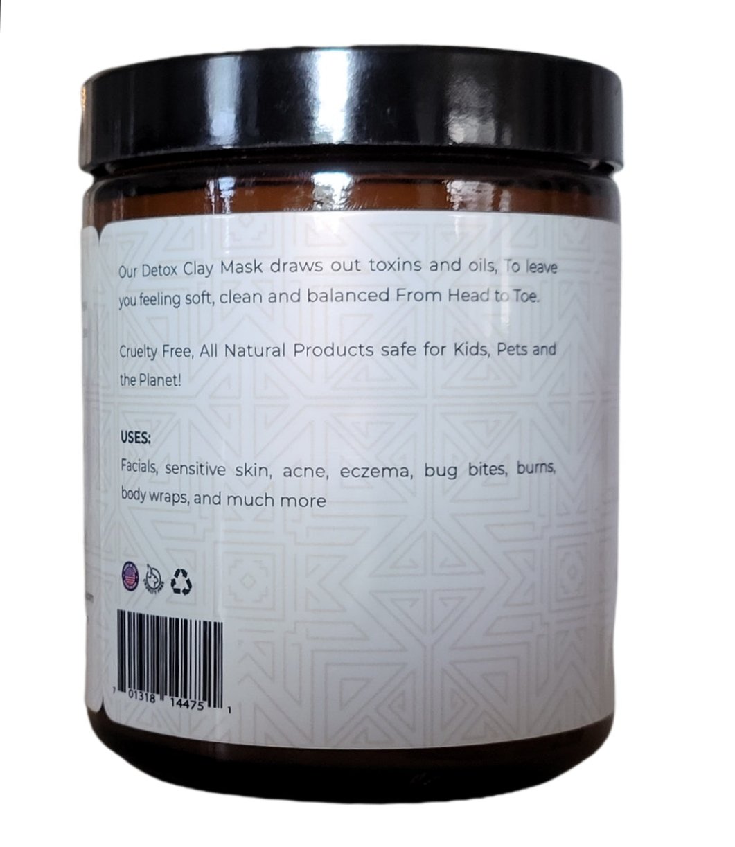 Pure Calcium Bentonite Clay Mask — Deep Pore Detox, Spring Water Activated-Pure Calcium Bentonite Clay Mask — Deep Pore Detox, Spring Water Activated