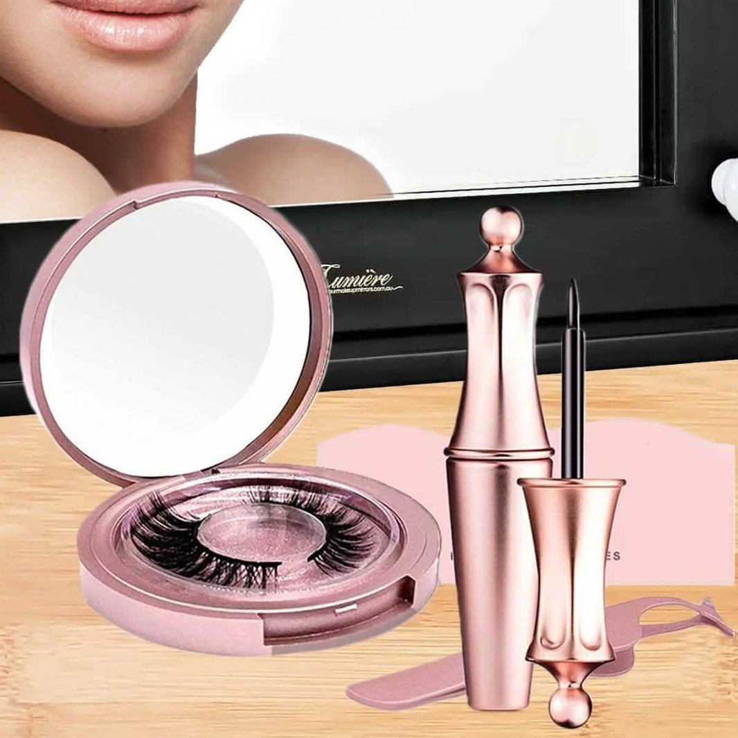 Magnetic Eyeliner with 3D Magnetic Eyelashes & Tweezers Kit-Magnetic Eyeliner with 3D Magnetic Eyelashes & Tweezers Kit
