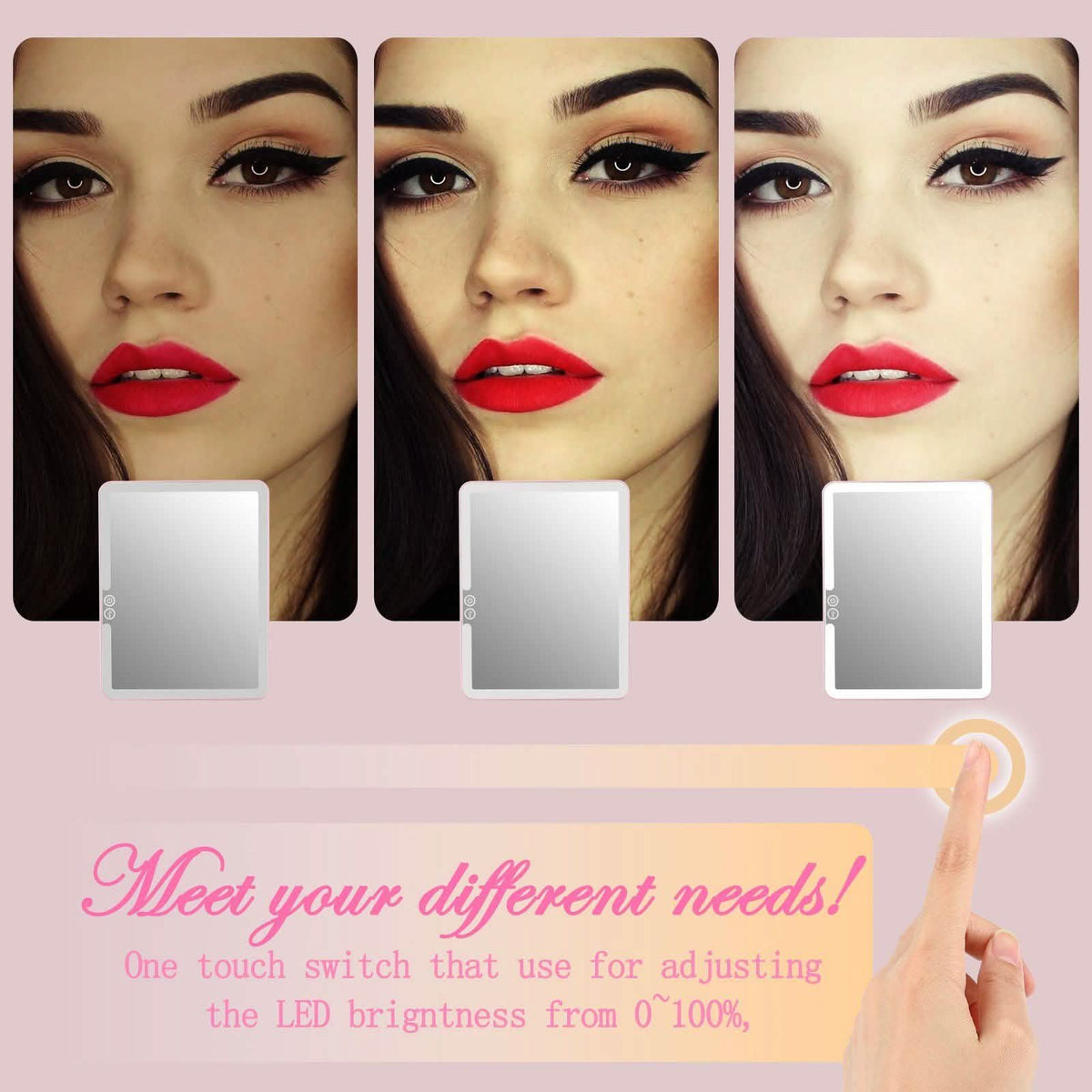 Magnifier USB Charging LED Makeup Mirrors-Magnifier USB Charging LED Makeup Mirrors