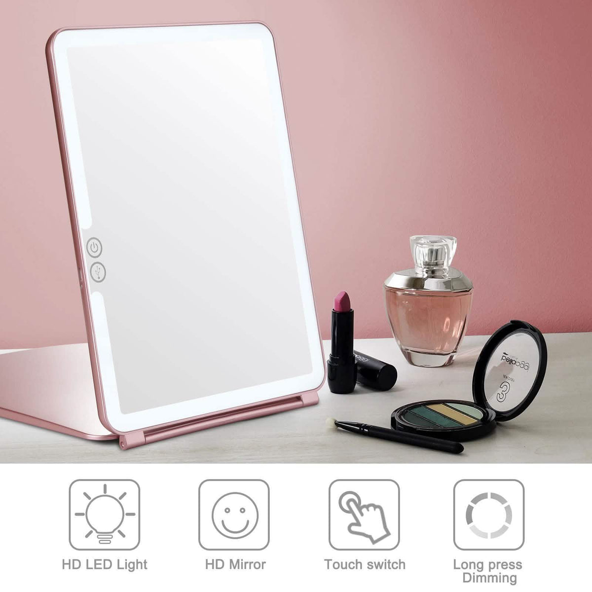 Magnifier USB Charging LED Makeup Mirrors-Magnifier USB Charging LED Makeup Mirrors