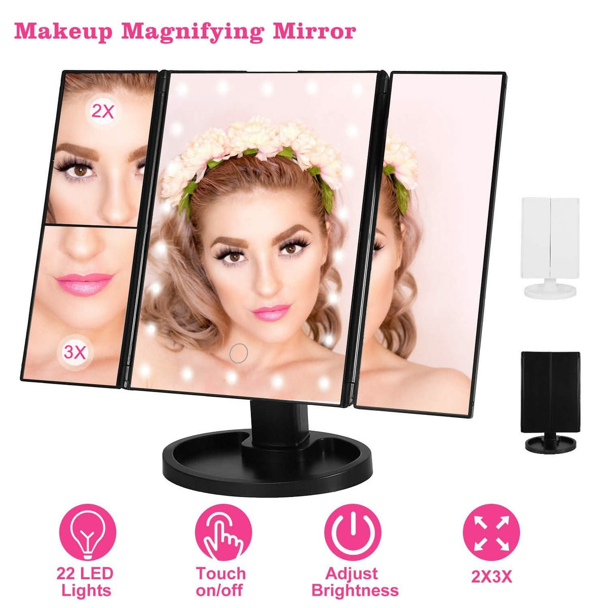 Make Up Mirror with 22 LED Lights-Make Up Mirror with 22 LED Lights