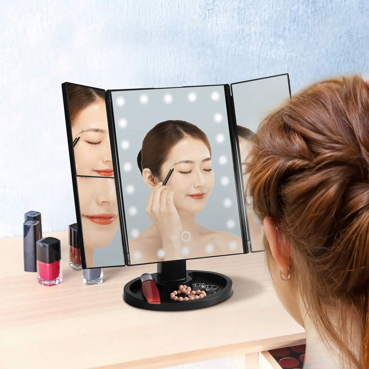 Make Up Mirror with 22 LED Lights-Make Up Mirror with 22 LED Lights