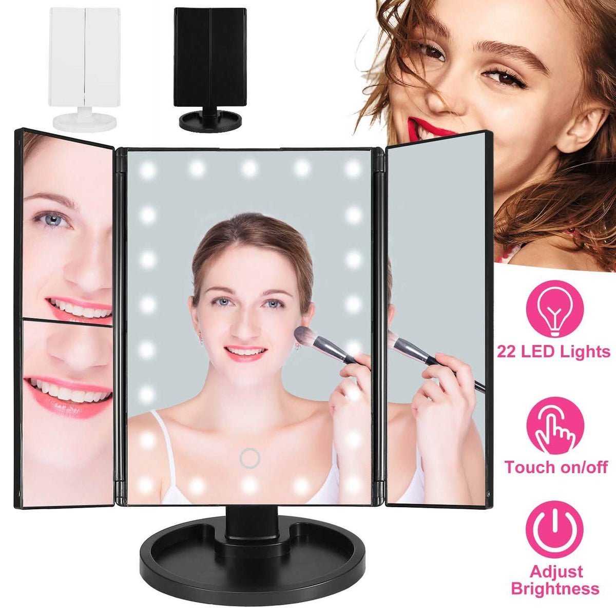 Make Up Mirror with 22 LED Lights-Make Up Mirror with 22 LED Lights