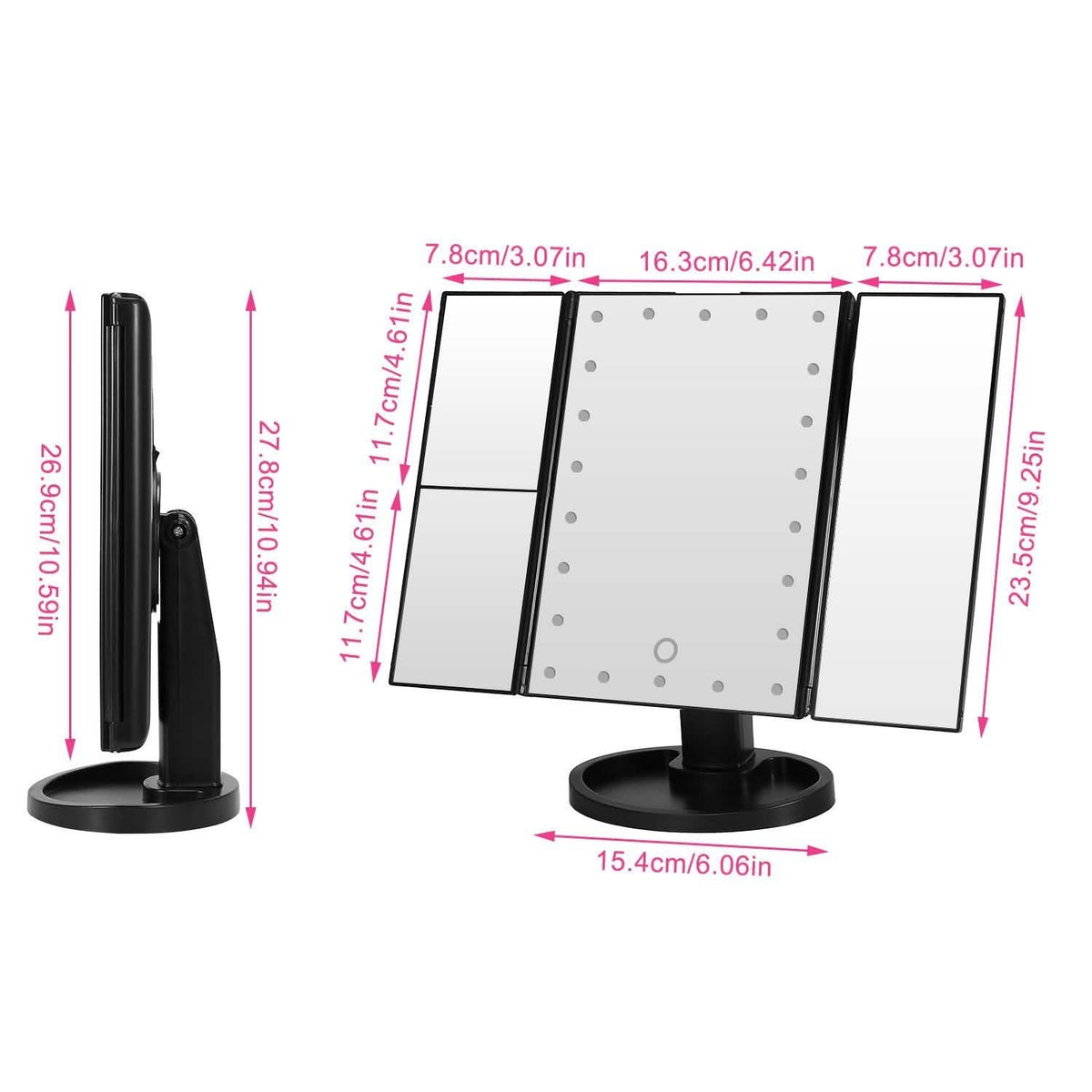 Make Up Mirror with 22 LED Lights-Make Up Mirror with 22 LED Lights