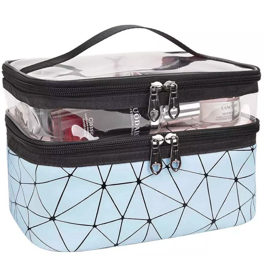 Makeup Bags Double layer Travel Cosmetic Cases-Makeup Bags Double layer Travel Cosmetic Cases