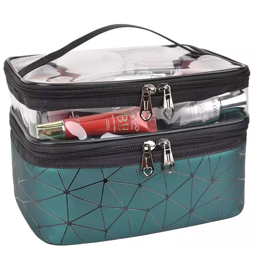 Makeup Bags Double layer Travel Cosmetic Cases-Makeup Bags Double layer Travel Cosmetic Cases