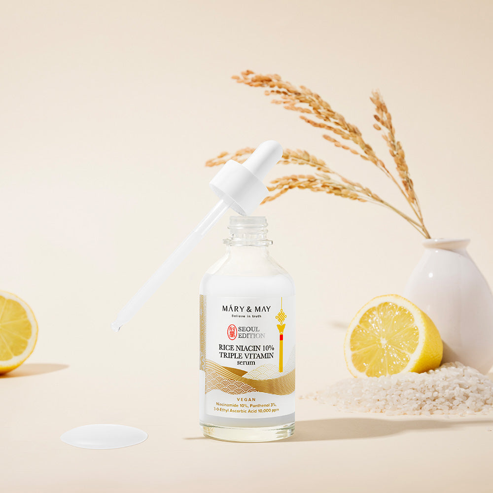 Mary & May Rice Niacin 10% Triple Vitamin Serum-Mary & May Rice Niacin 10% Triple Vitamin Serum