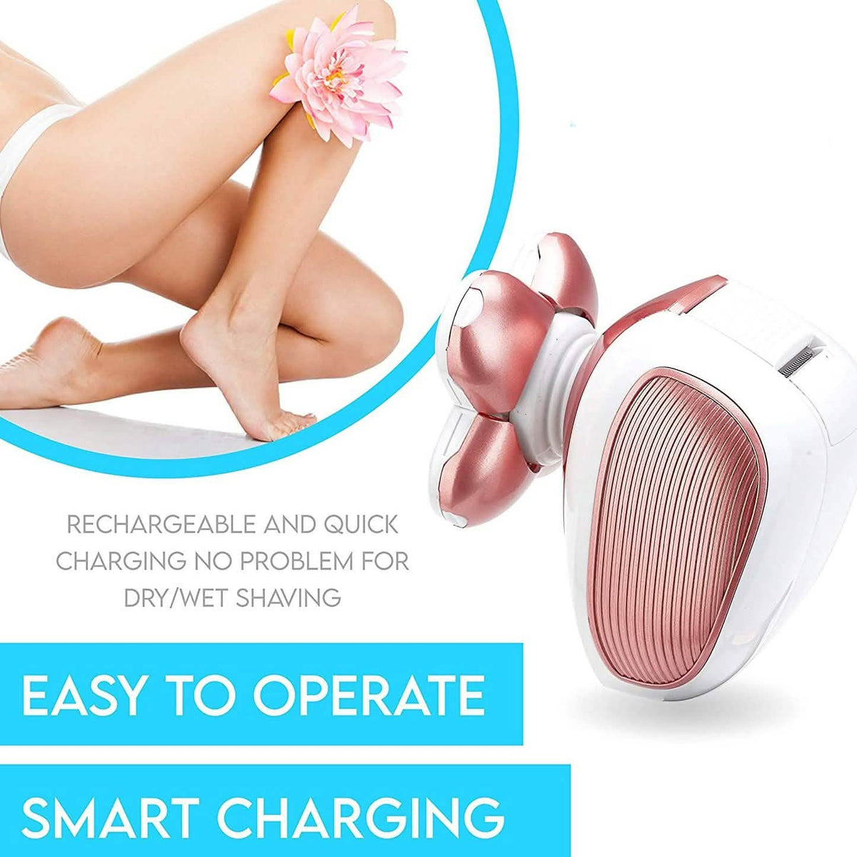 Meeteasy Electric Leg Shaver for Women-Meeteasy Electric Leg Shaver for Women