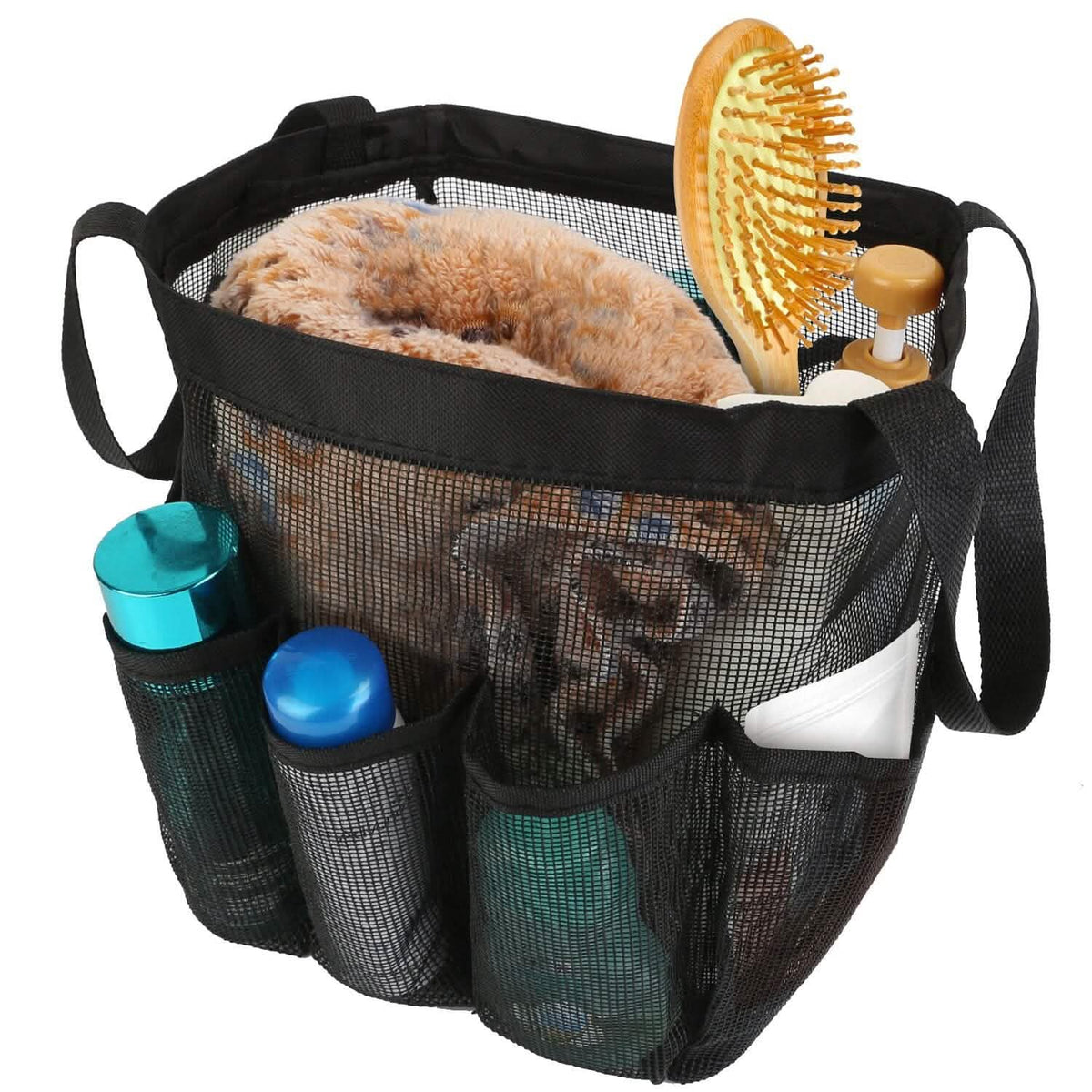 Mesh Shower Caddy Bag Organizer Storage Hanging Basket-Mesh Shower Caddy Bag Organizer Storage Hanging Basket