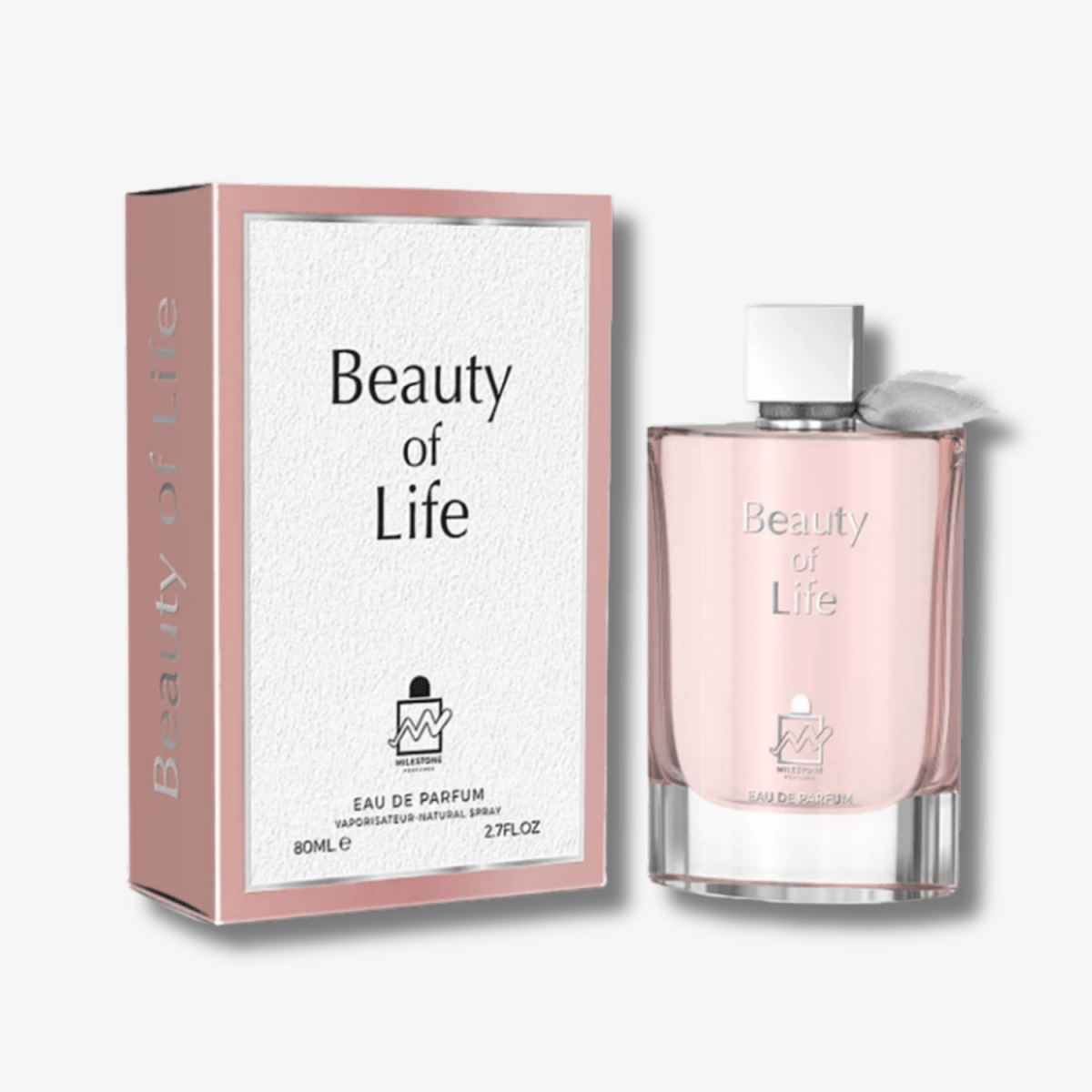 Milestone Perfumes Beauty of Life Pink Crystal Eau De Parfum 80ml for Women-Milestone Perfumes Beauty of Life Pink Crystal Eau De Parfum 80ml for Women