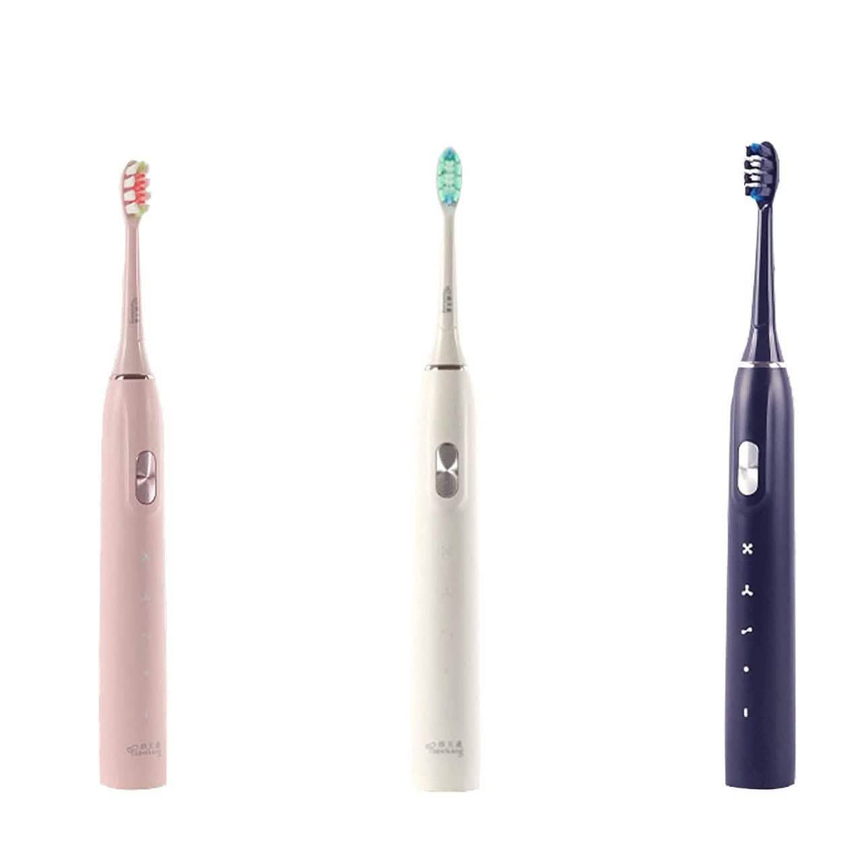 Miniluck Rechargeable Electric Toothbrush with Replacement Toothbrush Heads-Miniluck Rechargeable Electric Toothbrush with Replacement Toothbrush Heads