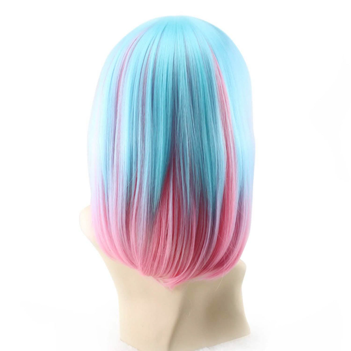 Multi-Color Ombre Short Bob Wig-Multi-Color Ombre Short Bob Wig