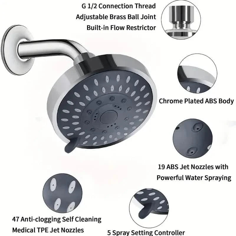 Multifunctional Replacement Rain Shower Head-Multifunctional Replacement Rain Shower Head