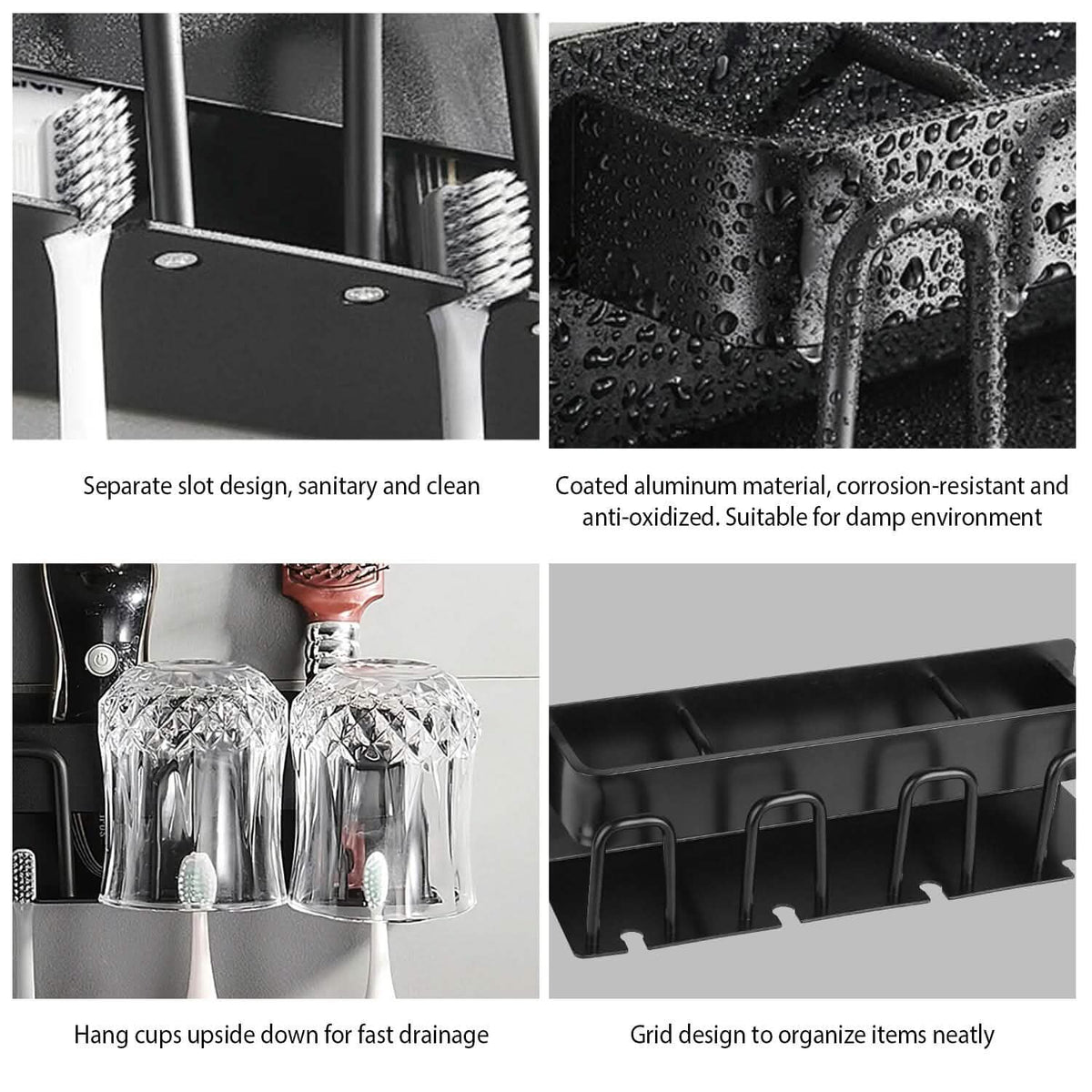 Multifunctional Toothbrush Holder Rack Organizer-Multifunctional Toothbrush Holder Rack Organizer
