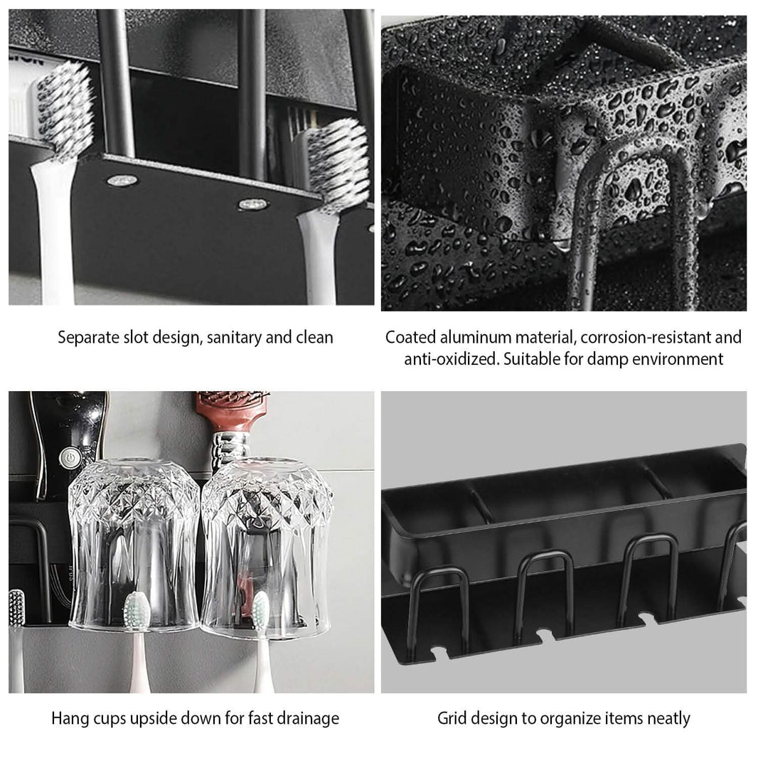 Multifunctional Toothbrush Holder Rack Organizer-Multifunctional Toothbrush Holder Rack Organizer
