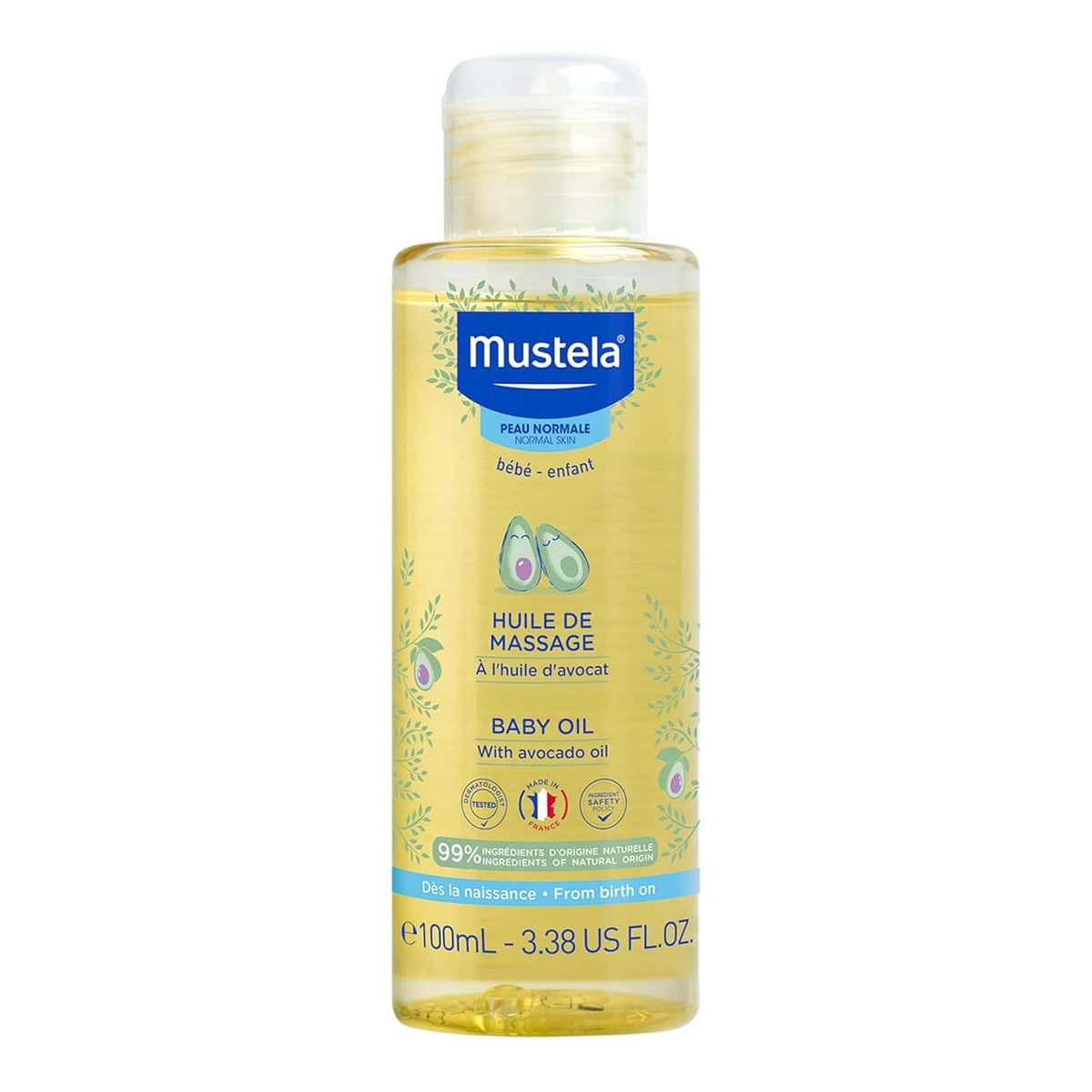 Mustela Baby Oil 3.38 OZ-Mustela Baby Oil 3.38 OZ